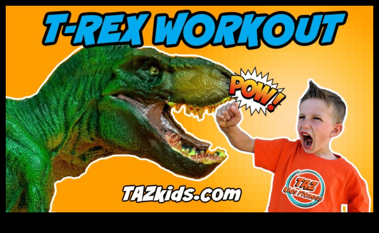 Dinosaur Discovery: Dino Fitness İçin Kükreyen Çocuk Egzersizleri